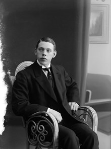 Porträttbild med Oskar R. Palmberg