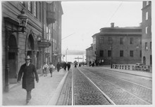 Hörnet av Hornsgatan och Götgatan före år 1920