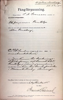 I handbojor till häktet – änglamakerskan Alva Nordbergs fångförpassning 1905