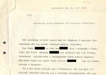 Simons flykt undan nazisterna - en levnadsbeskrivning i ett ansökningsbrev