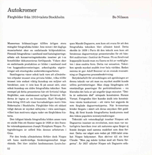 Autokromer : färgbilder från 1910-talets Stockholm / Bo Nilsson