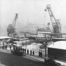 Sveabolagets skepp Heimdall vid Skeppsbrokajen