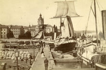 Kajen vid Skeppsbron 1873