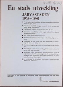 En stads utveckling - Järvastaden