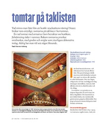 Tomtar på taklisten / text: Piamaria Hallberg