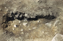 Härd, anläggning nummer 58, fornlämning RAÄ 143 i Spånga socken