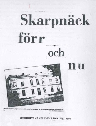Omslag Skarpnäck förr och nu