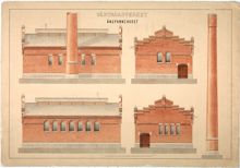 Värtagasverket – ångpannehus av Ferdinand Boberg
