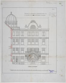 Centralbadet – ritningar av Wilhelm Klemming från 1902