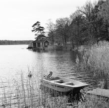 Sjön Magelungen mellan Ågestabron och Forsen