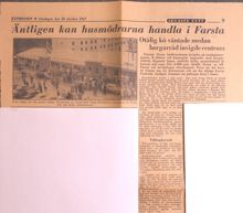 Invigning av den första delen av Farsta Centrum