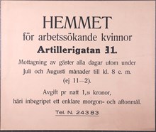 Hemmet för arbetssökande kvinnor