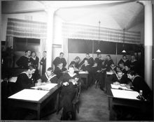 Interiör från Drottning Victorias Örlogshem, Södra Blasieholmshamnen 10