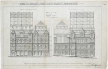 Tillbyggnad till telefonstationen vid Brunkebergstorg – bygglovsritning från 1898