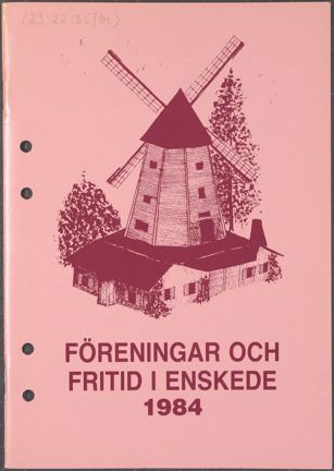 Tryckt katalog över olika föreningar i Enskede