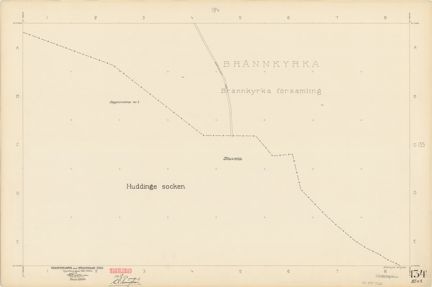 Bladet är ritat i tusch på papper som numera är gulnat