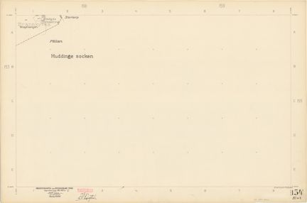 Bladet är ritat i tusch på papper som numera är gulnat