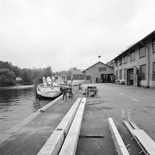 Långholmen. Kajen vid Mälarvarvet