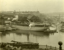 Fartyget RUSS vid Bergsunds Mekaniska Verkstad 1907
