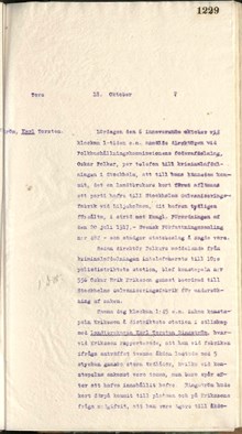 Bonden Ringström smugglar havre - polisrapport 1917