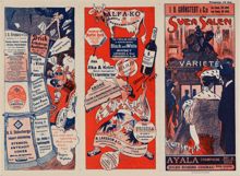 Programblad för Sveasalen och Sveateatern, 1904.