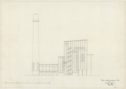 tecknat i tusch på gulnat ark