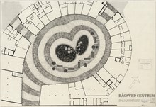 Rågsveds centrum - förslag till ordnande av torget 1961